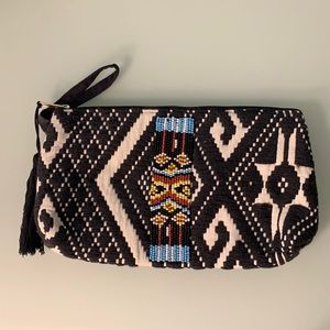 Excellent condition large tribal clutch with removable tassel